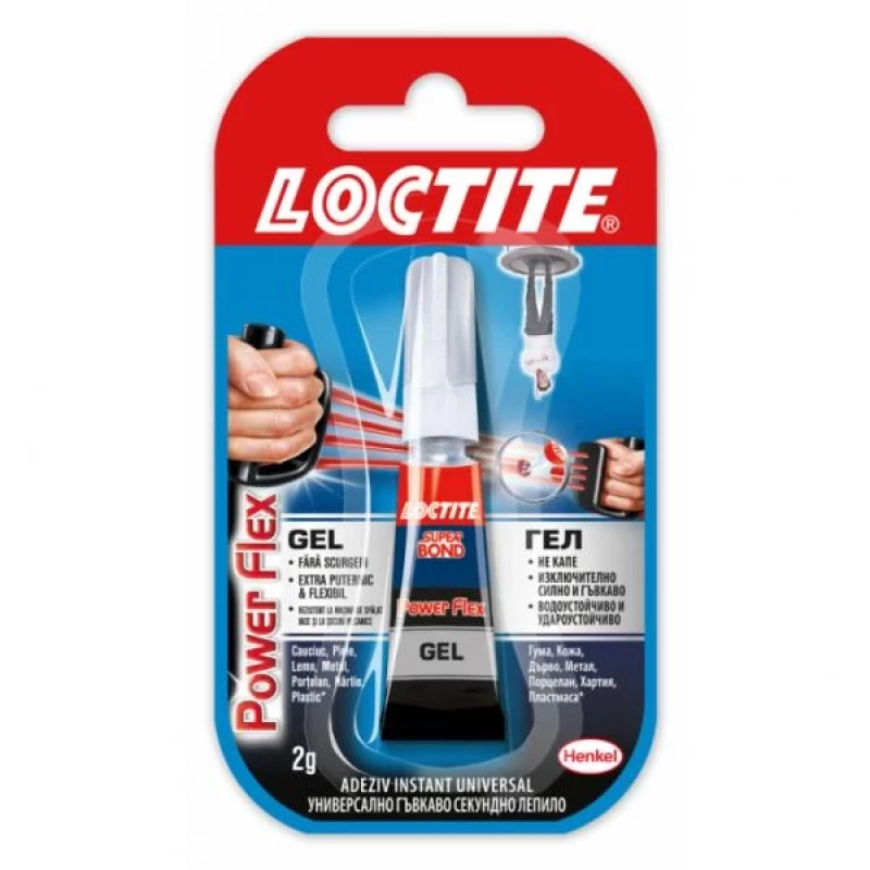 917HK09 Loctite Super Bond Power Gel секундно лепило 2 г