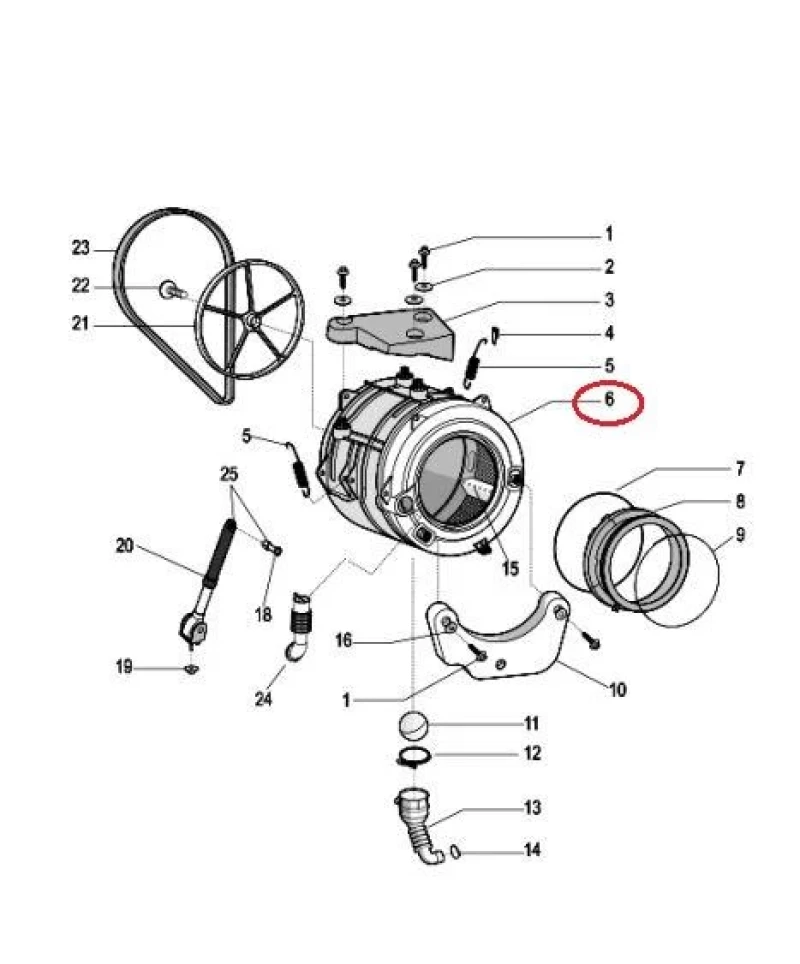 Казан к-кт 287582-INDESIT