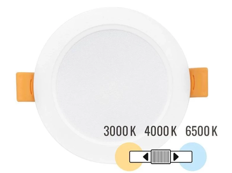 LED панел за вграждане, кръг, влагозащитен 12W, 3000K/4000K/6500K, 220-240V AC, IP54
