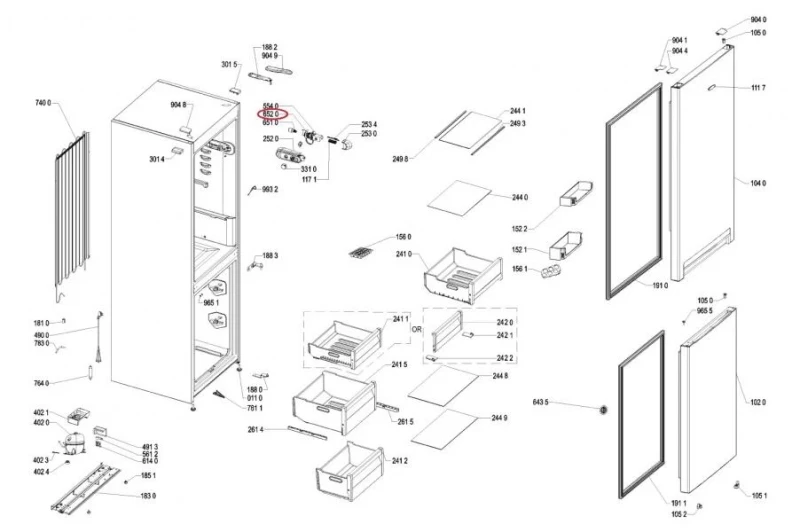 208ID00 Фасунга - INDESIT