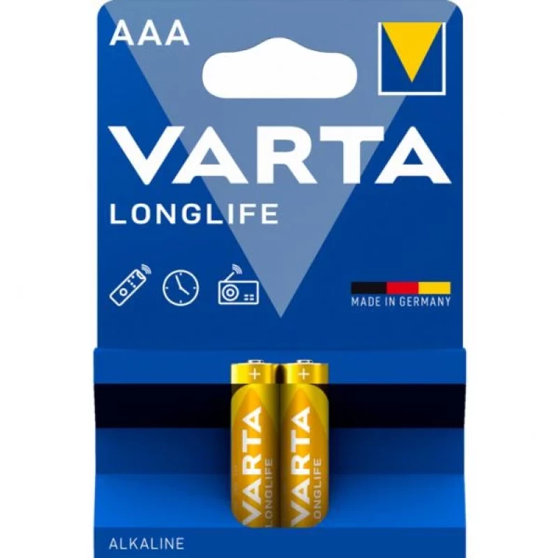 902VR22 Алкални батерии Varta Longlife AAA LR03 2 бр.