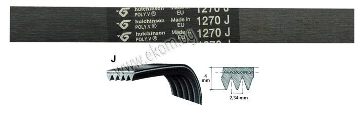 116LG98 Ремък 1270мм J6 гумен