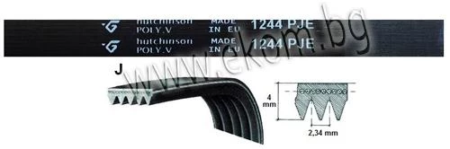 116AC02 Ремък 1244мм PJE гумен