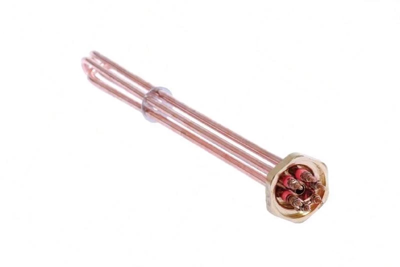 562BR07 Нагревател 3x1500W/230V Cu 1 1/2" L=420mm със сонда 10x320mm