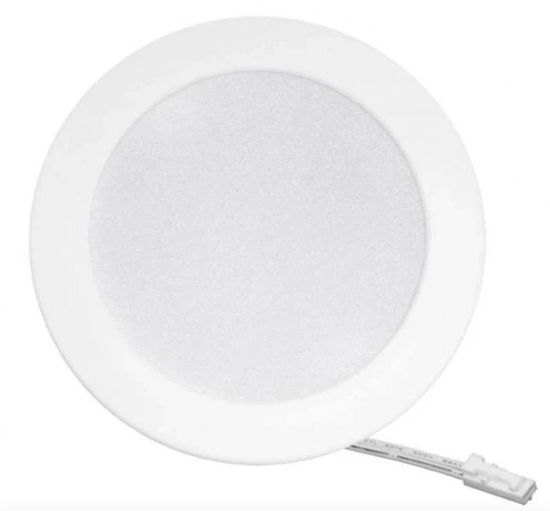Мебелна LED луна за вграждане, кръг, 4W, 3000K/4000K/6500K, 12V DC, IP44, бяла