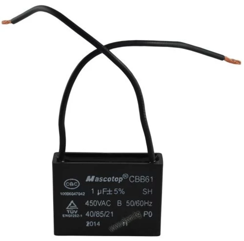 412AV81 Кондензатор 1mF/450VAC със изводи