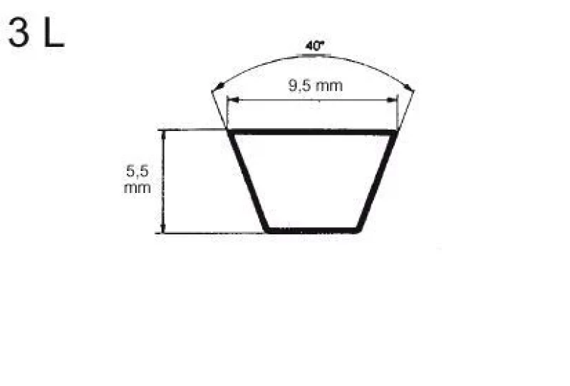 116LG09A Ремък 3L 540