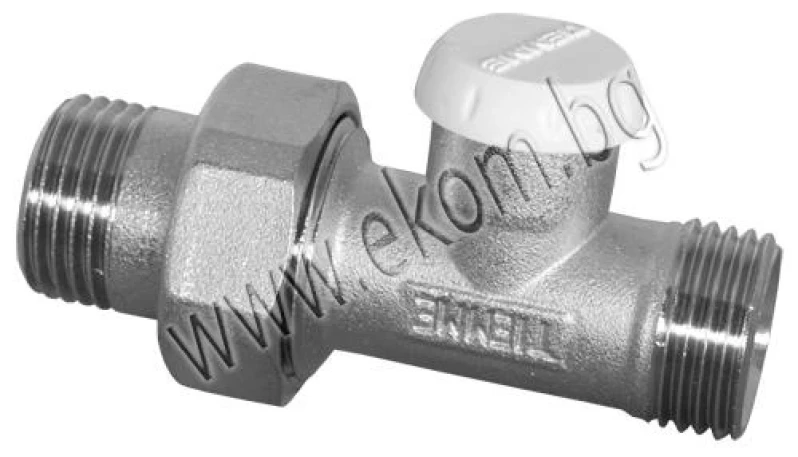 Радиаторен вентил прав секретен 1/2"х16mm