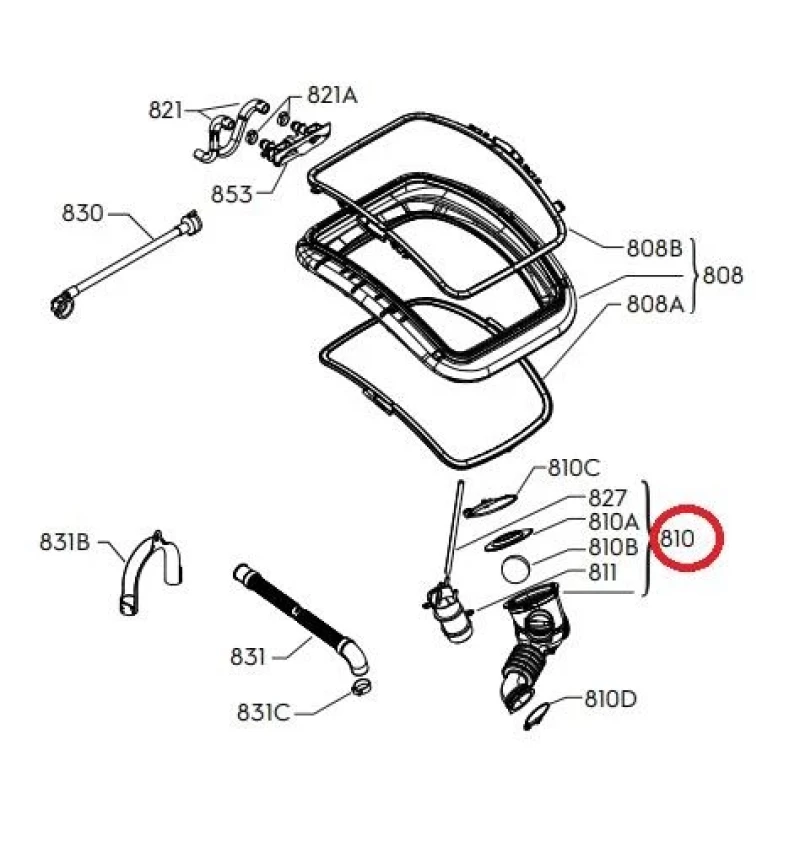 Долен гофриран маркуч 1463268274 - ELECTROLUX