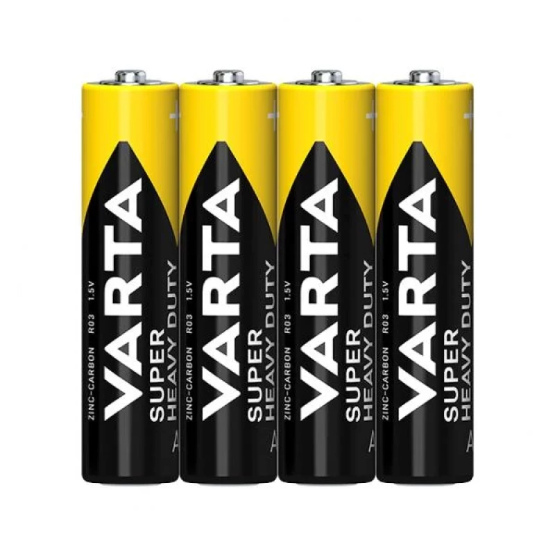 902VR16 Усилени цинкови батерии Varta Super Heavy Duty R03 AAA 4 бр.