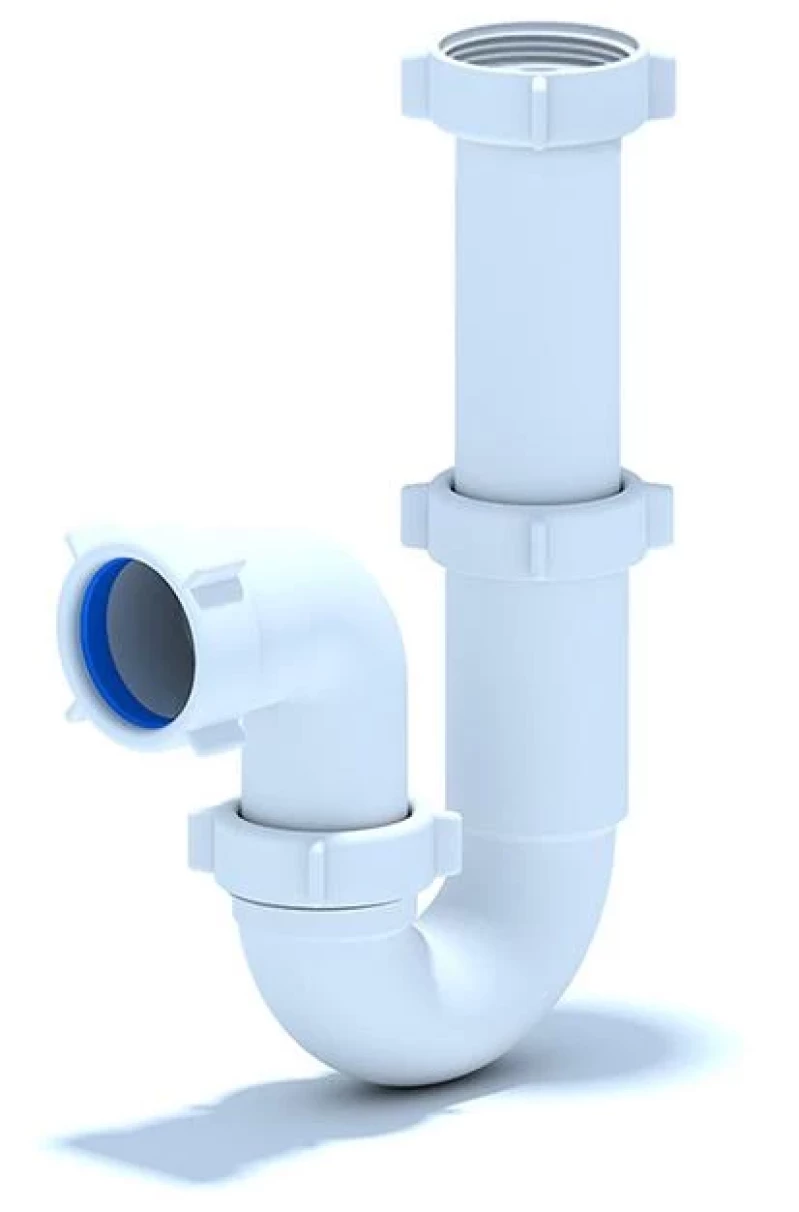 170WT22 ТРЪБЕН СИФОН 1 1/2" С ТРЪБА И РОЗЕТКА D0120PLEU