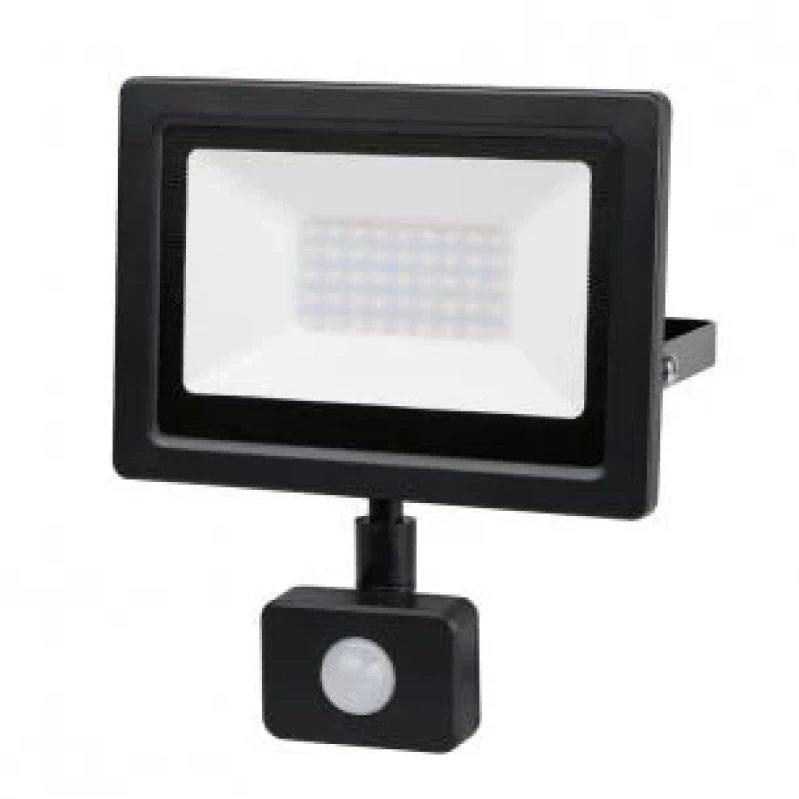 LED SLIM ПРОЖЕКТОР С ДАТЧИК ЗА ДВИЖЕНИЕ 30W, 4200K, 220V, IP44