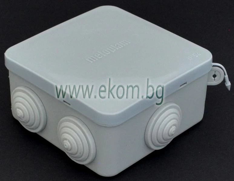 813МП24 Разклонителна кутия 80х80х45 сива IP54