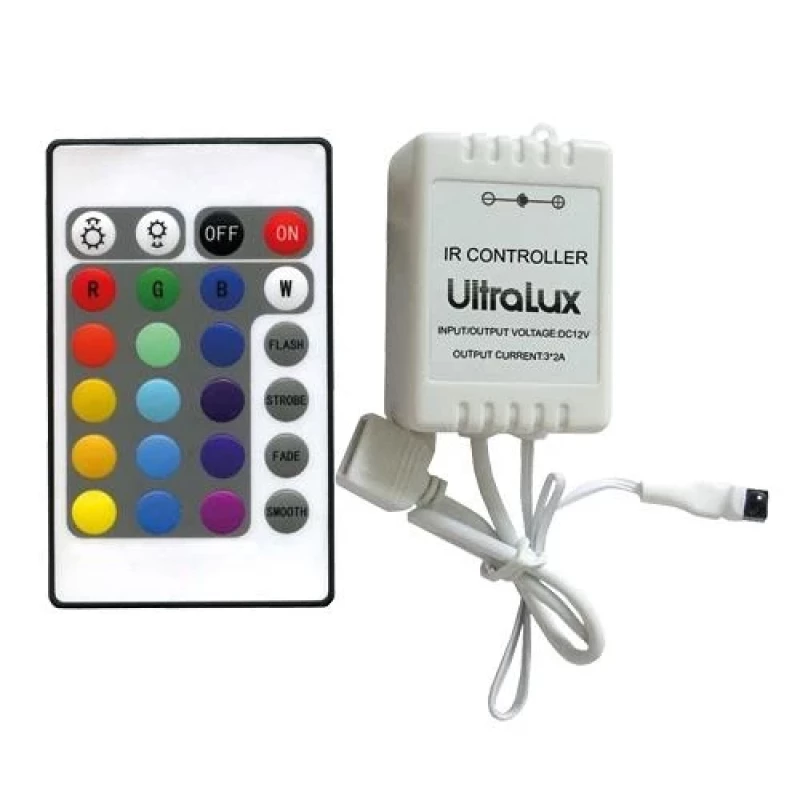 IR контролер за RGB LED осветление 12-24 V DC, 3x2A