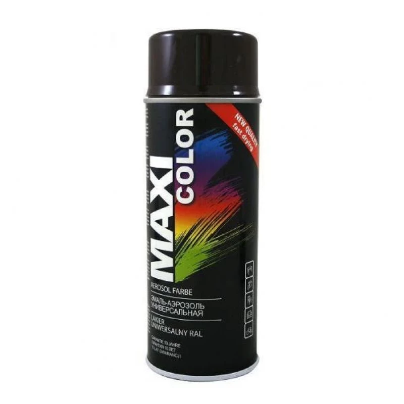 903MR10 Акрилен спрей 400 ml RAL 9005 гланц черно MAXI COLOR