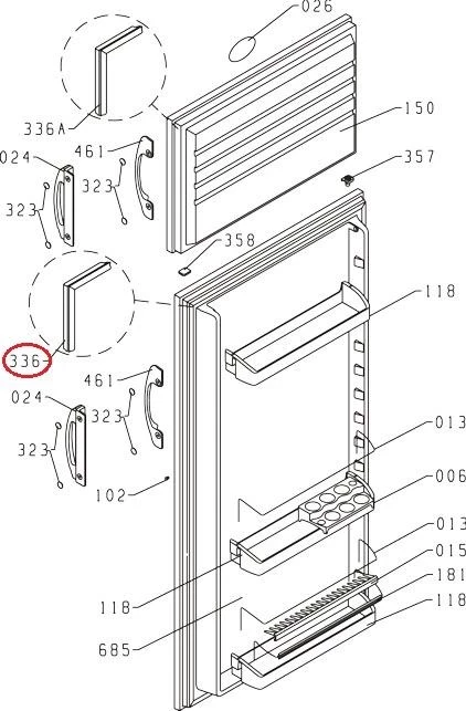 Уплътнител 171228 - GORENJE