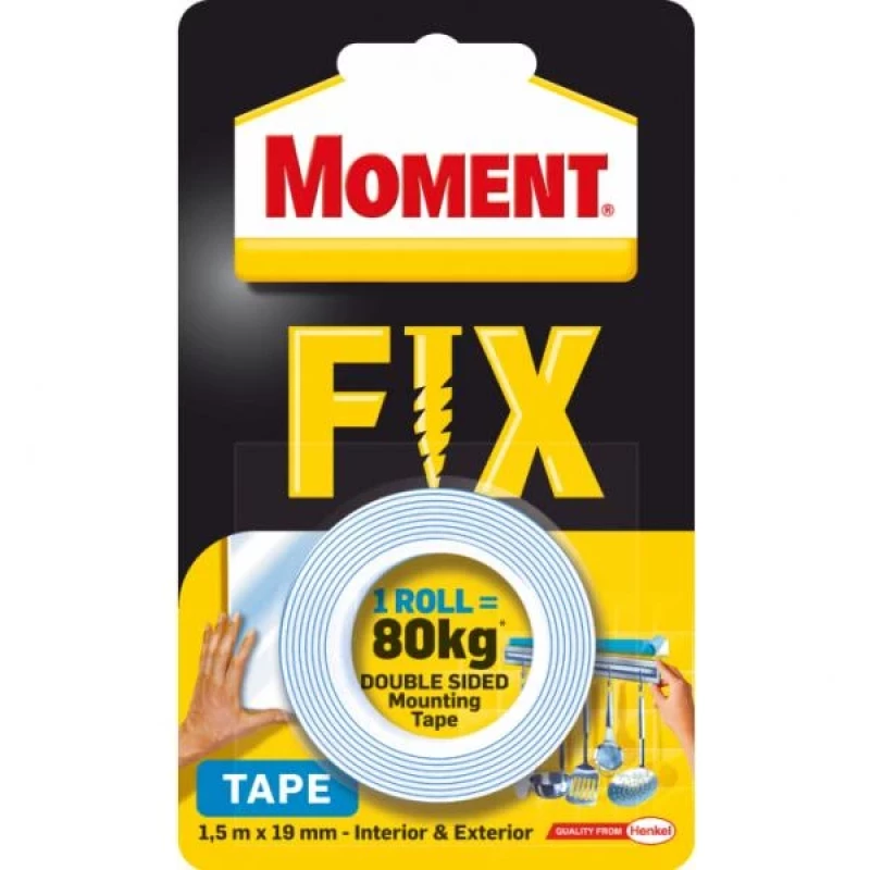 917HK15 Moment Fix двойнолепяща монтажна лента 80 кг / 1.5м x 19мм