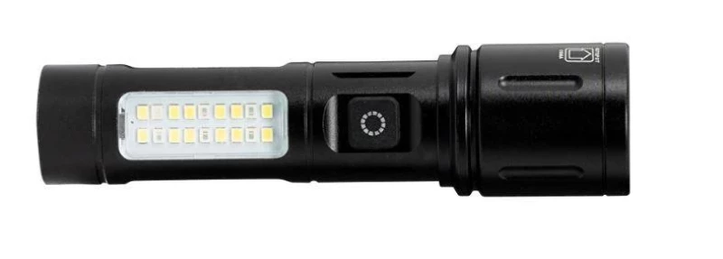 LED Фенер със зуум и странично светене 8W/8W, 6500K/5500K, 5V DC, IP44