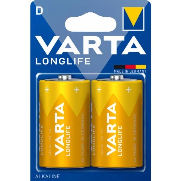 902VR09 Алкални батерии Varta Longlife D LR20 2 бр.