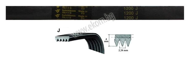 116LG89 Ремък 1200мм J6 гумен