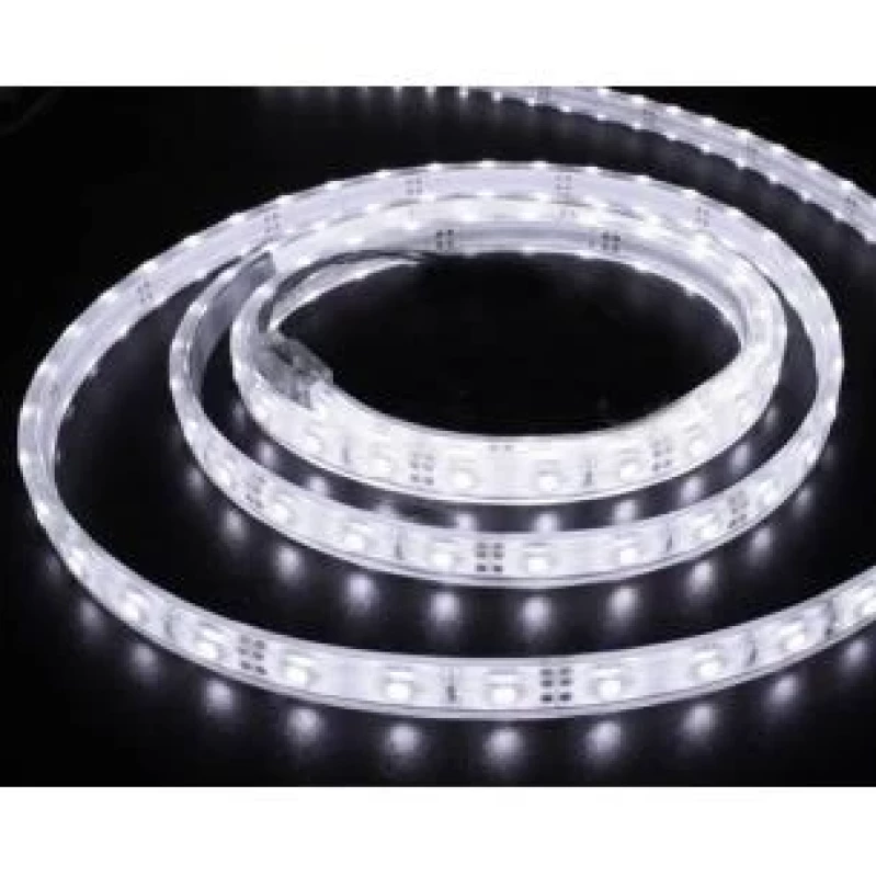 LED ЛЕНТА SMD5050, 14.4W/M БЯЛА, 12V DC, 60 LEDS/M, 5M, НЕВОДОУСТОЙЧИВА