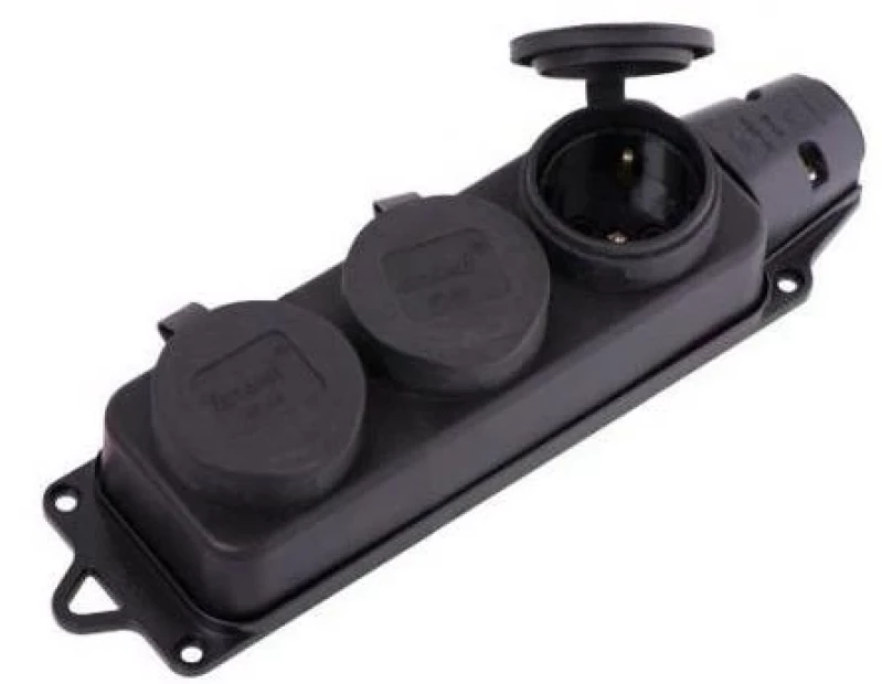 801ЕЛ01 Съединител троен без шнур гумиран IP44 106-0400-0101