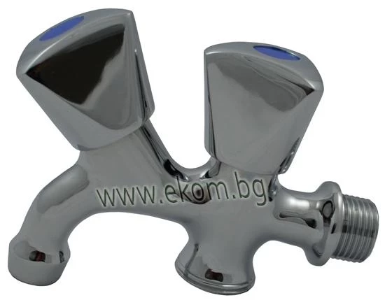 104TM24 Канелка никелирана 1/2" със извод 3/4"
