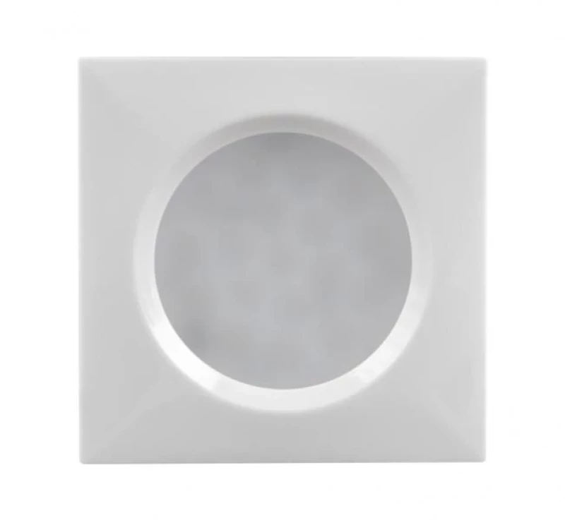 МЕБЕЛНА СВЕТОДИОДНА ЛУНА ЗА ВГРАЖДАНЕ/ ОТКРИТ МОНТАЖ, КВАДРАТ, 1.5W, 4000K, 12V DC, НЕУТРАЛНА СВЕТЛИНА, БЯЛА