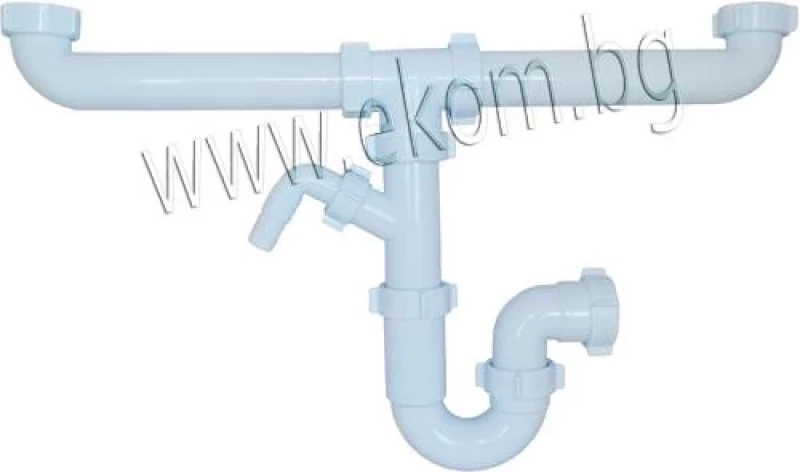 170WT27 ДВОЕН ТРЪБЕН СИФОН 1 1/2" 40 ММ С ИЗВОД ЗА ПЕРАЛНЯ LD0100EU