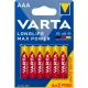 Thumbnail 1 of 902VR11 Усилени алкални батерии Varta Longlife Max Power AAA LR03 4+2бр.