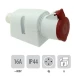 Thumbnail 1 of 803PB17 Стационарен контакт ОМ IP44 16A 4P