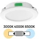 Thumbnail 3 of Мебелна LED луна за вграждане, кръг, 4W, 3000K/4000K/6500K, 12V DC, IP44, бяла
