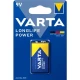 Thumbnail 1 of 902VR21 Усилена алкална батерия Varta Longlife Power 9V 6LP3146