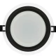 Thumbnail 3 of LED стъклен панел за вграждане, кръг, 6W, 4200K, 220-240V AC, IP44, черен ринг