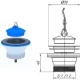 Thumbnail 1 of 170WT08 ВИТЛО ЗА СИФОН С ТАПА PVC Ф70 1 1/2" M105