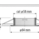 Thumbnail 2 of РАМКА ЗА ВГРАЖДАНЕ КРЪГ, GU10, СТАЦИОНАРНА, БЯЛA, АЛУМИНИЙ, IP44