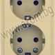 Thumbnail 1 of 803МП46 КОНТАКТ ДВОЕН ОМ IP30 КРЕМ ДЗ