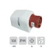 Thumbnail 1 of 802PB33 Стационарен щепсъл ОМ IP44 16A 4P