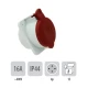 Thumbnail 1 of 803PB12 Стационарен контакт наклонен СМ IP44 16A 4P