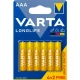 Thumbnail 1 of 902VR24 Алкални батерии Varta Longlife AAA LR03 4+2 бр.