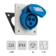 Thumbnail 1 of 803PB14 Стационарен контакт наклонен СМ IP44 32A 3P