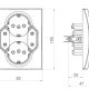 Thumbnail 2 of 803АТ26 Контакт четворен Каре 2 Крем 16А,250V 5402