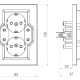 Thumbnail 2 of 803АТ27 Контакт четворен Каре 3 Бял 16А,250V 5403