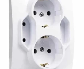 Снимка на 803АТ21 Контакт четворен Каре 1 Бял 16А,250V 5401