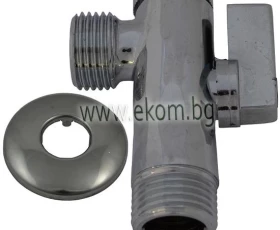 Снимка на 104TM26 Ъглов кран с филтър 1/2"x1/2"