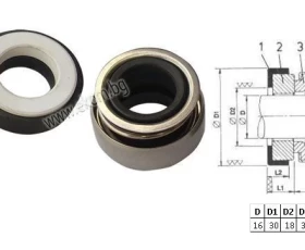 Снимка на 413LG10 Механичен уплътнител H-16mm