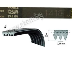 Снимка на 116LG108 Ремък 1418мм J4 гумен