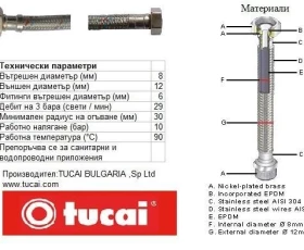 Снимка на 502ST121 Мека връзка 120 Г3/8-Н1/2 8771