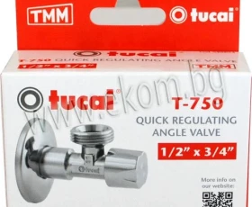 Снимка на 104TU06 Ъглов кран 1/2x3/4 0400014