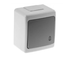 Снимка на 804PB07 Бутон звънчев BETA ОМ сив IP44
